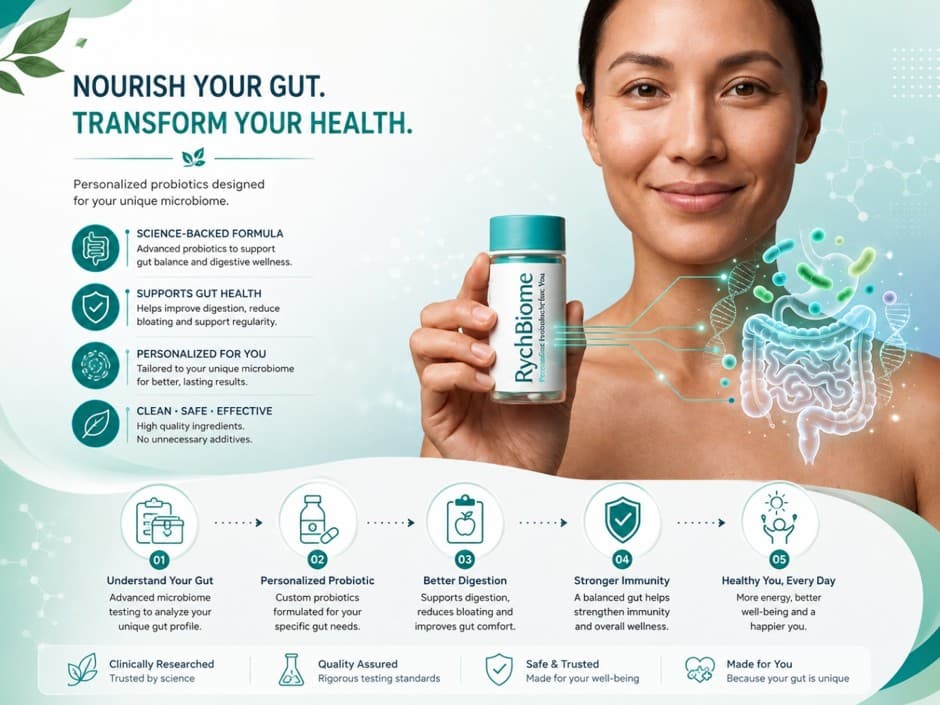 RychBiome Personalized Probiotics by Gut Talks